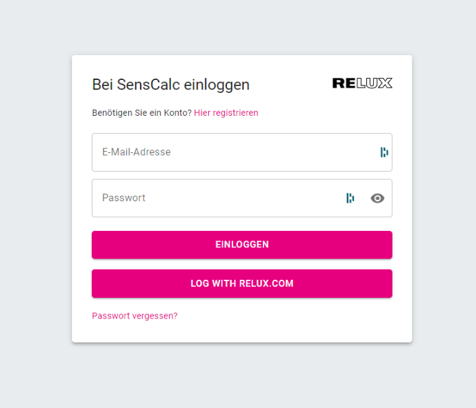 SensCalc – Online Sensor Planning Tool
