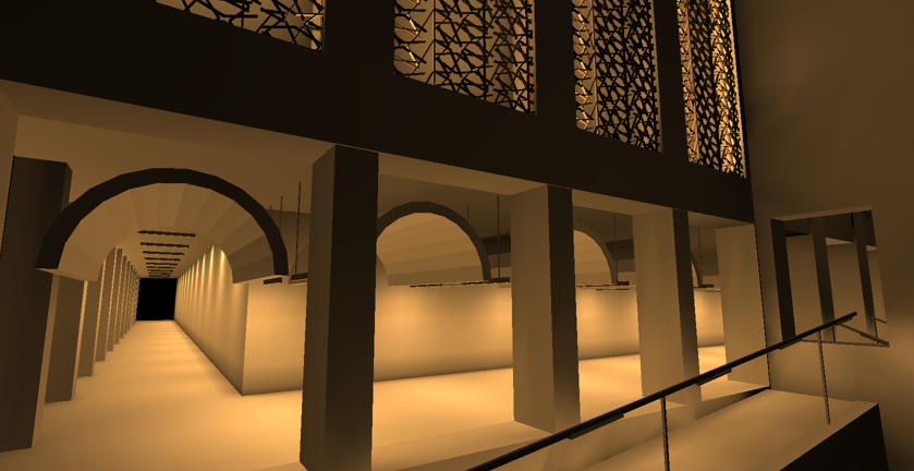 Interior lighting design – prayer hall atmosphere