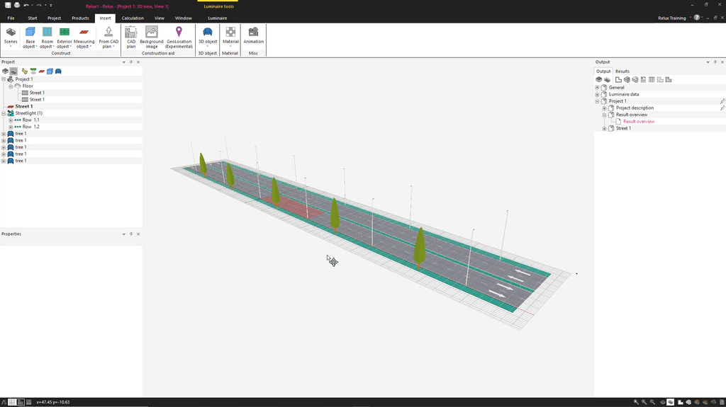 Plan a outdoor scene